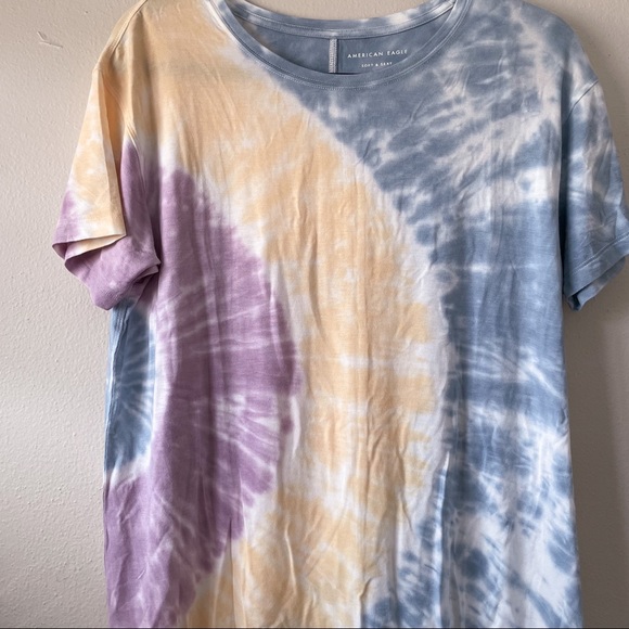 AE Tie-Dye Oversized Crew Neck T-Shirt - Picture 6 of 8